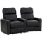 Octane Seating - Turbo XL700 Curved 2-Seat Power Recline Home Theater Seating - Black-Front_Standard