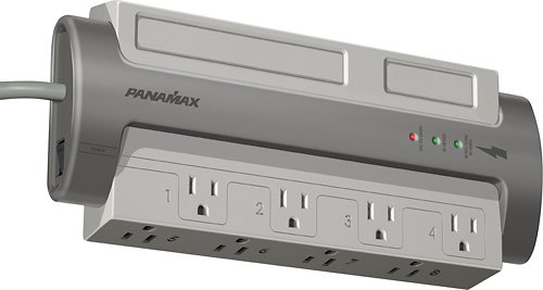  Panamax - Premium 8-Outlet Surge Protector - Gray