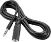 Insignia™ - 6' 3.5mm Mini Audio Extension Cable - Black-Front_Standard