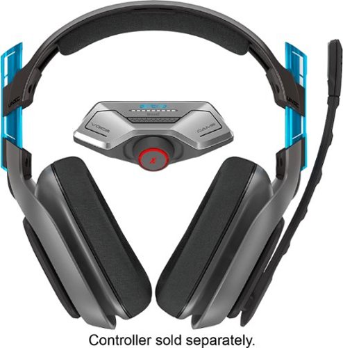  Astro Gaming - Halo 5 Special Edition A40 Wired Surround Sound Gaming Headset + MixAmp M80 for Xbox One - Gray/Blue
