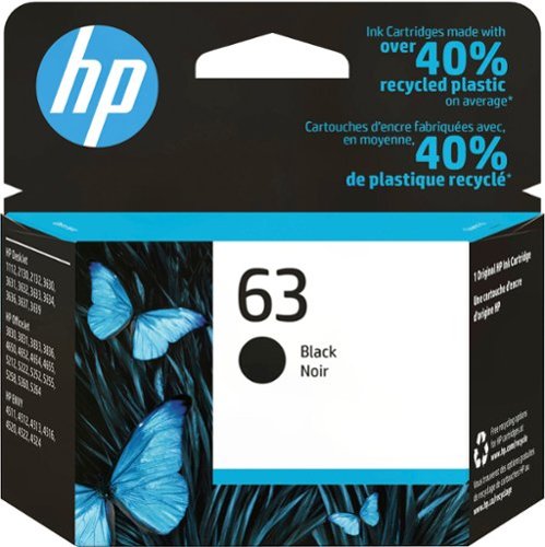 HP - 63 Standard Capacity Ink Cartridge - Black
