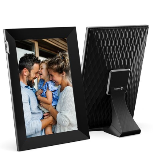Nixplay - W10K Touch LCD Smart Digital Photo Frame - Black/Silver