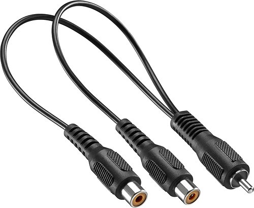  Insignia™ - Male-to-Female RCA Y-Adapter - Black
