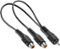 Insignia™ - Male-to-Female RCA Y-Adapter - Black-Front_Standard