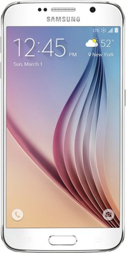  Samsung - Galaxy S6 with 64GB Memory Cell Phone - White Pearl (Sprint)