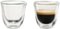 De'Longhi - 3 oz Espresso Double Wall Thermal Glasses - Set of 2 - Glass/Transparent-Angle_Standard