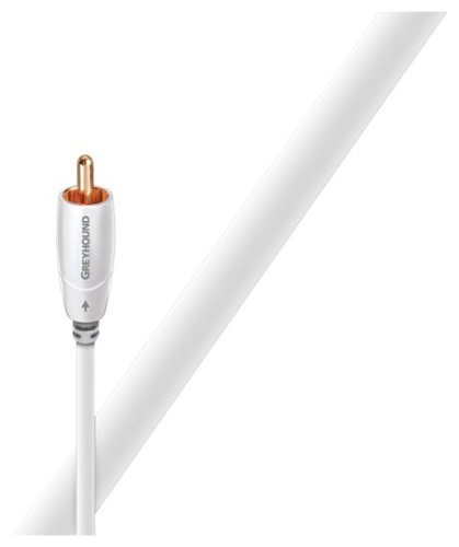 AudioQuest - 6.6' Subwoofer Cable - White/Light Gray