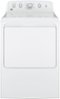 GE - 7.2 Cu. Ft. Electric Dryer - White-Front_Standard 