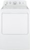 GE - 7.2 Cu. Ft. Electric Dryer - White-Front_Standard