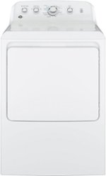 GE - 7.2 Cu. Ft. Electric Dryer - White - Front_Standard