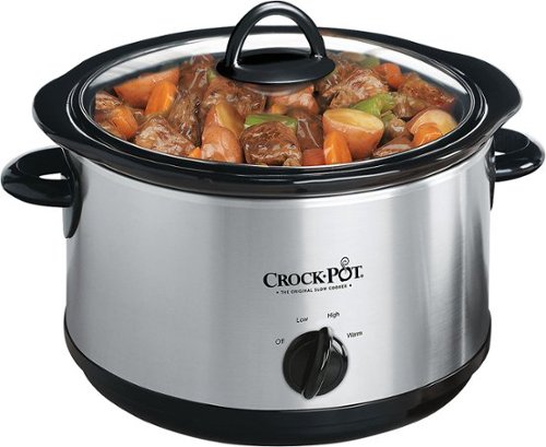  Crock-Pot - 4.5-Qt. Manual Slow Cooker - Stainless