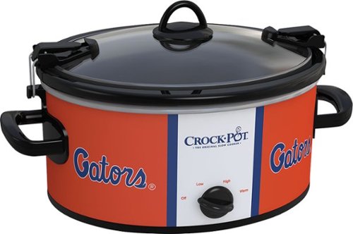 Crock-Pot - Cook and Carry University of Florida 6-Qt. Slow Cooker - Orange/White-Angle_Standard 