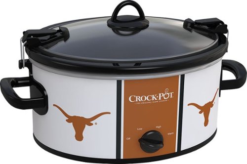  Crock-Pot - Cook and Carry University of Texas 6-Qt. Slow Cooker - White/Copper