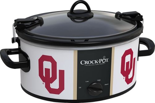 Crock-Pot - Cook and Carry University of Oklahoma 6-Qt. Slow Cooker - White/Black-Angle_Standard 