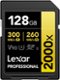 Lexar - Professional SDXC 2000X UHS-II. V90 128 GB-Front_Standard