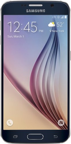  Samsung - Galaxy S6 with 128GB Memory Cell Phone - Black Sapphire (Sprint)