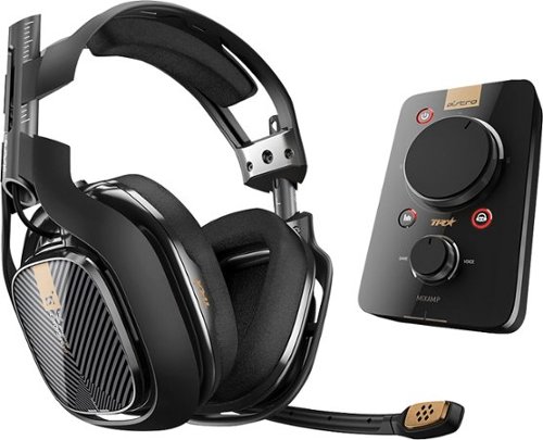  Astro Gaming - A40 Wired Surround Sound Gaming Headset + MIXAMP Pro for PlayStation 4, PlayStation 3 and Windows - Black