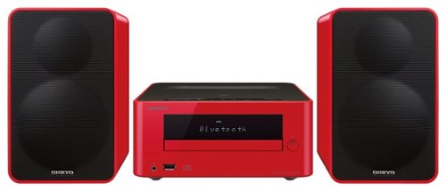 Onkyo - Colibrino CD Hi-Fi Mini System with Bluetooth - Red-Front_Standard 
