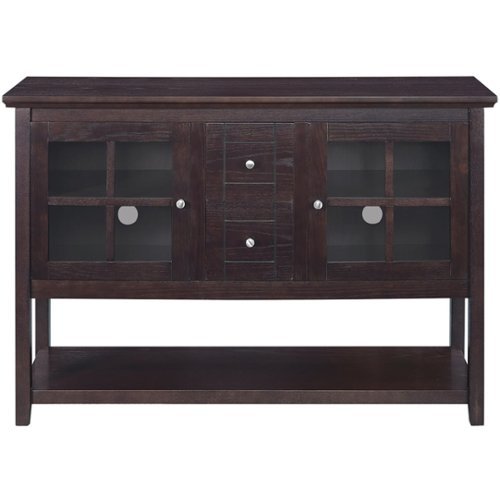 Walker Edison - Transitional TV Stand / Buffet for TVs up to 55" - Espresso