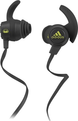  Monster - adidas Sport Response In-Ear Headphones - Gray/Yellow