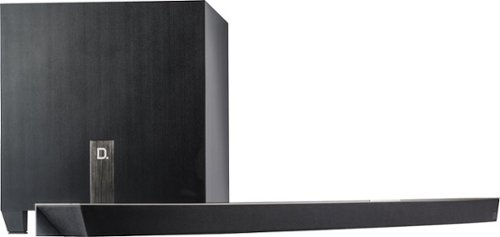  Definitive Technology - W Studio Micro 3.1-Channel Soundbar with 8&quot; Wireless Subwoofer and Wi-Fi Music Streaming - Brushed Aluminum