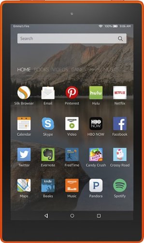 Amazon - Fire HD 8 - 8" Tablet 8GB - Tangerine-Front_Standard 