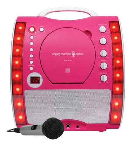  Singing Machine - Classic CD+G Karaoke System - Pink