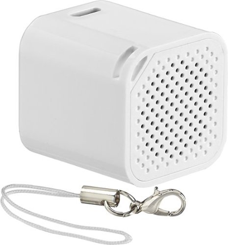  Insignia™ - Portable Bluetooth Selfie Speaker - White