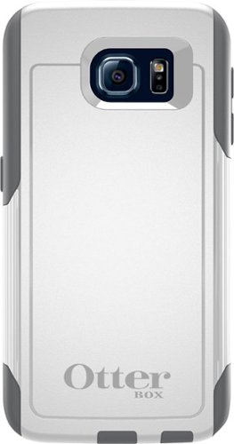  OtterBox - Commuter Series Case for Samsung Galaxy S6 Cell Phones - White/Gunmetal Gray