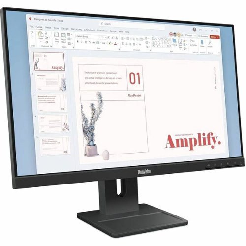  Lenovo - ThinkVision E24-40 24" Class Full HD LED Monitor - 16:9 - 23.8" Viewable - In-plane Switching (IPS) - Raven Black