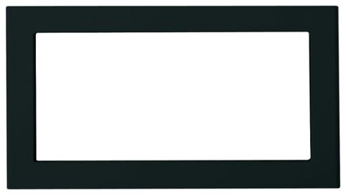30" Built-In Trim Kit for Select GE Microwaves - Black-Front_Standard 