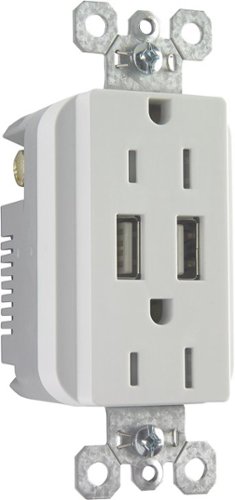  Legrand - Standard/USB Combo Wall Outlet - White