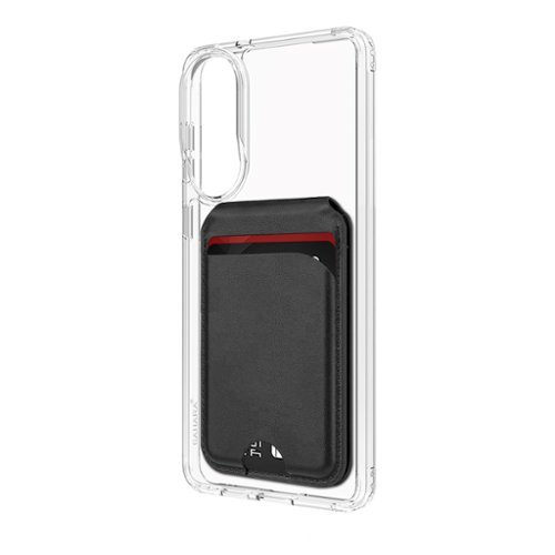 SaharaCase - Venture Series Wallet Case for Samsung Galaxy S25 Edge - Clear/Scorpion Black