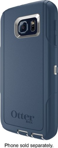  OtterBox - Defender Series Case for Samsung Galaxy S6 Cell Phones - Sleet Gray/Dark Deep Water Blue