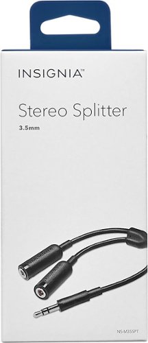 Insignia™ 3.5mm Stereo Splitter Cable - Black WORLDWIDE DELIVERY
