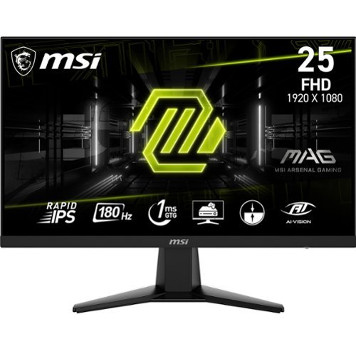 MSI - MAG256F Flat FHD 180Hz 1ms Adaptive Sync Gaming Monitor (DisplayPort, HDMI, )