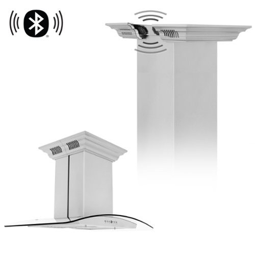 ZLINE - 30 inches - Externally Vented - Island Range Hood - Stainless Steel