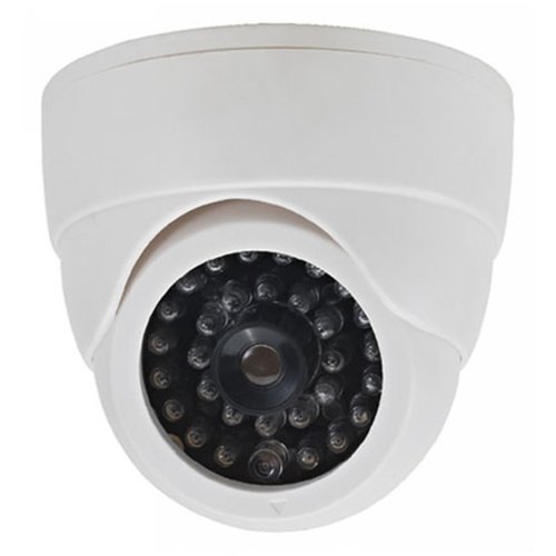 SPT - Fake/Decoy Security Dome Camera with LED Light (6-Pack) - White-Front_Standard 