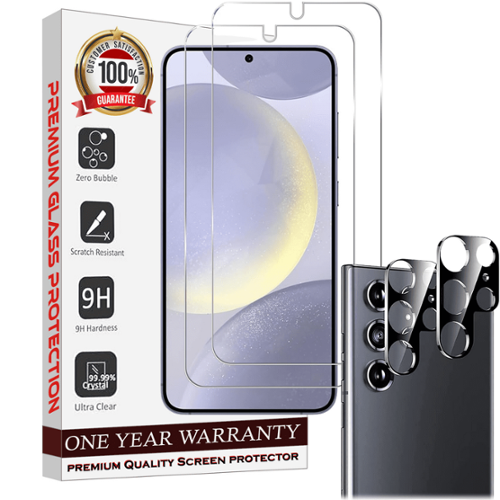 Entronix - Galaxy S23 Ultra 4-Piece Clear Screen and Camera Lens Protector Set - Transparent-Front_Standard 