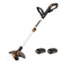 WORX - WG163.1 GT 3.0 20V 12-Inch Cutting Diameter Cordless Grass Trimmer (2 x 2.0 Ah Batteries & 1 x Charger) - Orange-Front_Standard
