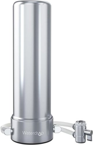Waterdrop - WD-CTF-02 Water Filter for Sink Faucet, NSF/ANSI 42 Certified Countertop Water Filter System - Silver-Front_Standard 
