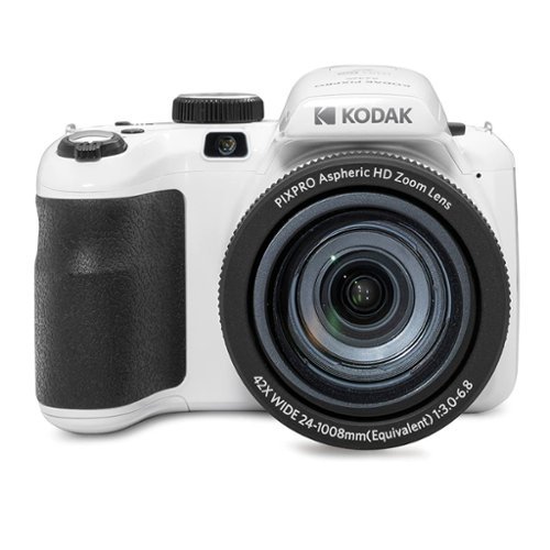 Kodak - PIXPRO AZ425 Astro Zoom 20MP Digital Camera with 42x Optical Zoom - White-Front_Standard 