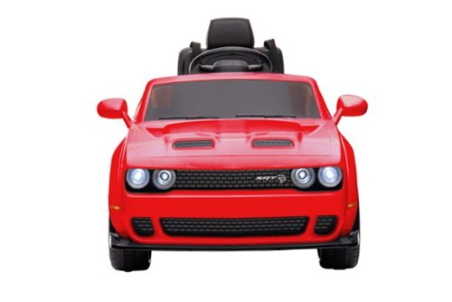 Best Rideon Cars - Dodge Challenger 12V Red - Red