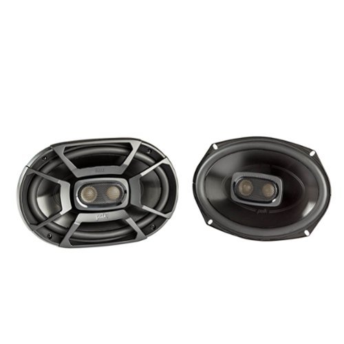  Polk Audio - 6" x 9" 2-Way Marine Speakers with Polypropylene Cones (Pair) - Black