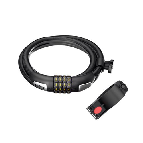HiBoy Bike Lock, 3.3 Feet Bike Cable Locks - Black - Silver WORLDWIDE DELIVERY