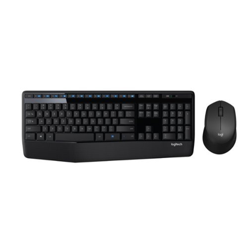 Logitech - MK345 Full-size Keyboard and Mouse Combo for PC, Laptop with Palm Rest