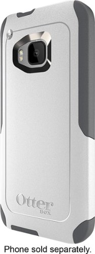  OtterBox - Commuter Series Case for HTC One (M9) Cell Phones - White/Gunmetal Gray