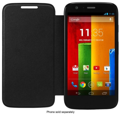  Flip-Shell Case for Motorola Moto G Cell Phones - Black