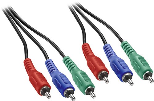 Insignia™ - 6' Component Video Cable - Black