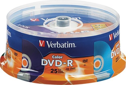  Verbatim - 16x DVD-R Discs (25-Pack) - Multi